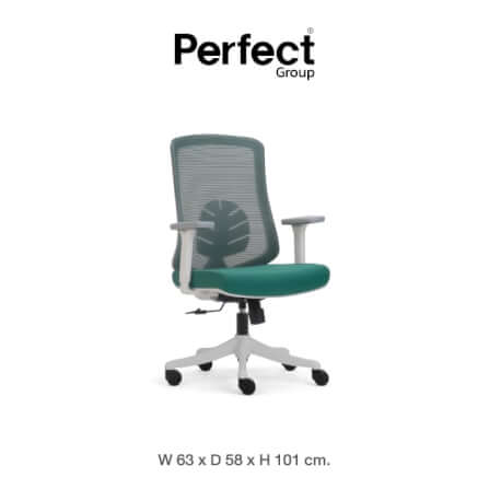 เก้าอี้ทำงานเพื่อสุขภาพ Perfect LEAF SERIES รุ่น POF-B089 สีเขียว